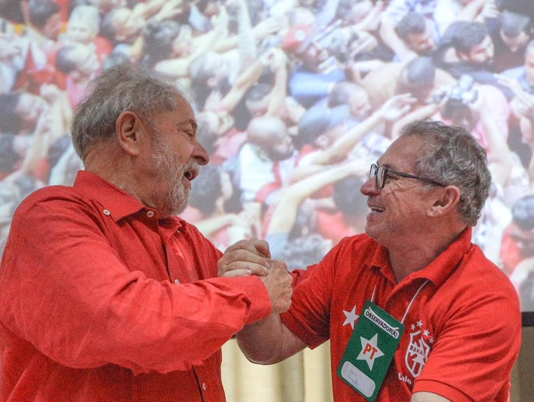 Lula e Assis Carvalho se encontraram em Congresso Nacional que anunciou a nova diretoria do PT